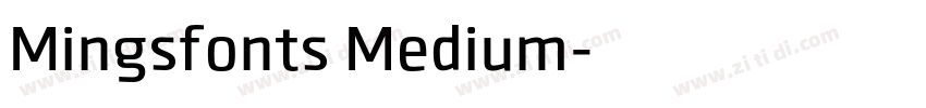 Mingsfonts Medium字体转换